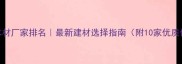 热处理木材厂家排名最新建材选择指南附10家优质供应商