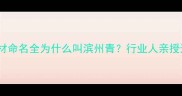 滨州青石材命名全为什么叫滨州青行业人亲授选材干货
