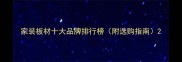 家装板材十大品牌排行榜附选购指南