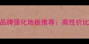 常州十大品牌强化地板推荐高性价比选购指南