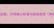 石材地面施工全流程20项核心标准与验收规范附材料选购指南