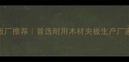 广西环保夹板厂推荐首选耐用木材夹板生产厂家及选购指南