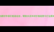 底建材市场价格波动全钢铁水泥木材价格趋势与行业影响