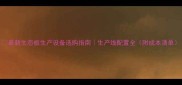 最新生态板生产设备选购指南生产线配置全附成本清单