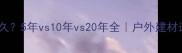 防腐木能用多久5年vs10年vs20年全户外建材选购避坑指南
