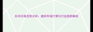 杉木价格走势分析建材市场行情与行业趋势解读