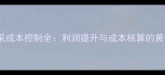石材开采成本控制全利润提升与成本核算的黄金法则