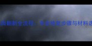 花岗岩地面翻新全流程专业修复步骤与材料选择指南
