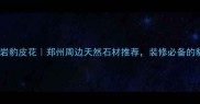 河南花岗岩豹皮花郑州周边天然石材推荐装修必备的豹纹美石