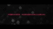 中国建材市场深度木业板块趋势与未来五大发展方向