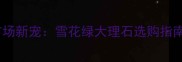 高端石材市场新宠雪花绿大理石选购指南与施工全