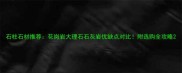 石柱石材推荐花岗岩大理石石灰岩优缺点对比附选购全攻略