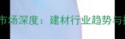 亚洲第二大木材市场深度建材行业趋势与投资机会全指南