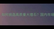 大理石选购指南如何挑选高质量大理石国内市场选购技巧与价格