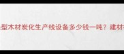 高效环保型木材炭化生产线设备多少钱一吨建材行业深度