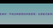劳卡索菲亚板材环保定制家居的终极答案全屋板式家具选购攻略